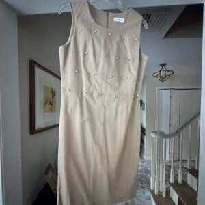 Calvin Klein, size 8, khaki dress